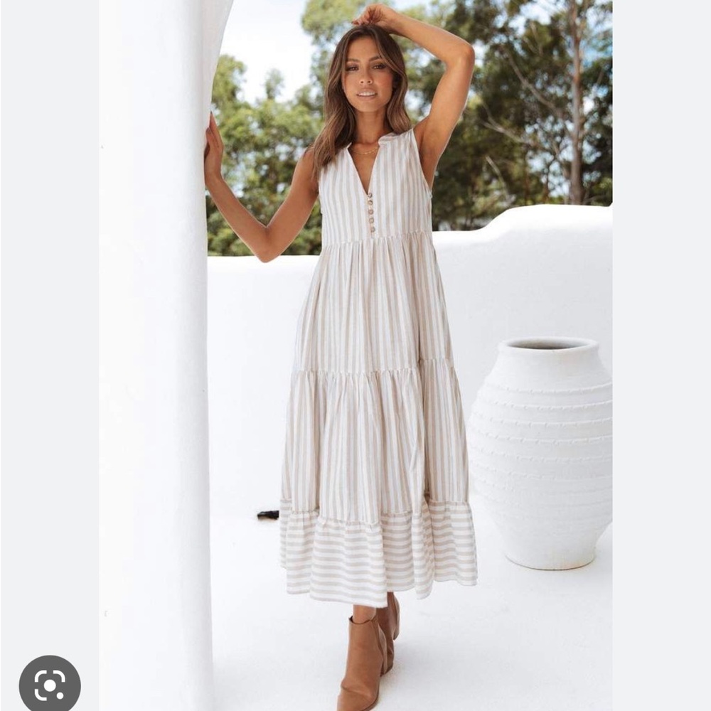 Petal & Pup Honah Maxi Stripe Dress